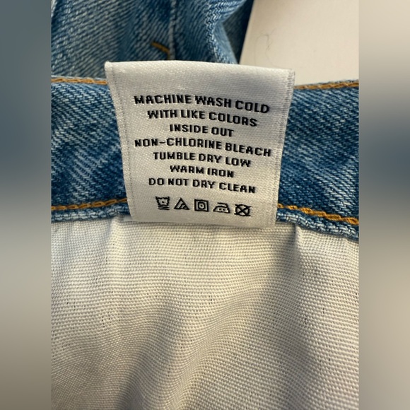 NWT Rails The Atwater Slouchy Straight Leg Crop Jean Blue Bleach Hem Size 23 - Picture 6 of 14